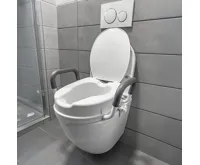 HomeLife Zvýšené sedátko na WC s poklopem a madly DELUXE BTM580 (1)