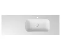 SAPHO ARUBA umyvadlo, Rockstone, 180x51,5cm, pravé, bílá mat (3)
