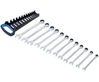 BGS Sada otevřených a očkových klíčů s ráčnou ,  12dílná - BGS 6545 (3)