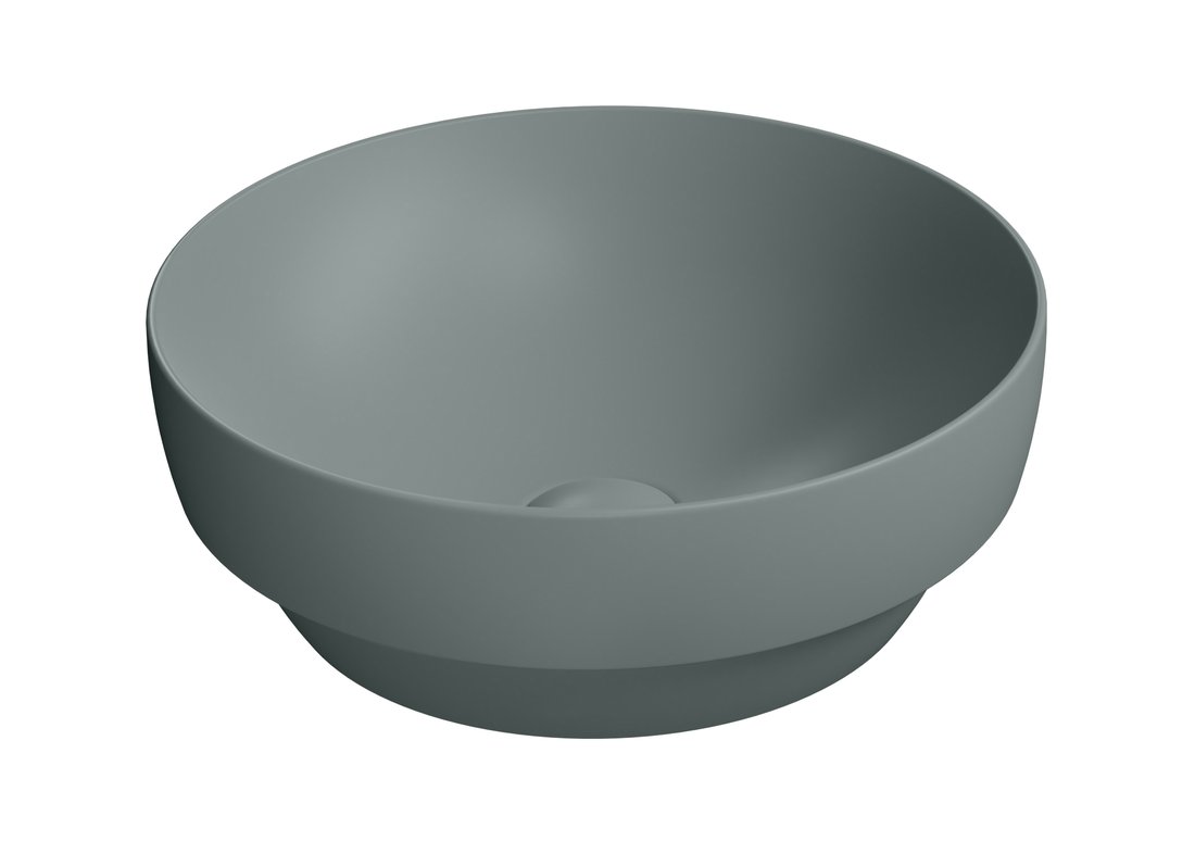 Gsi pura keramické umyvadlo na desku, průměr 40cm, agave mat