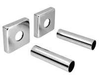 SAPHO Set krycích rozet hranatých, chrom SAPHO Set krycích rozet hranatých, chrom