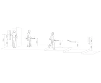 SAPHO HANDICAP madlo 120° 400/400mm, nerez lesk (2)