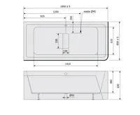 POLYSAN MARLENE CURVE L MONOLITH obdélníková vana 185x85x63cm, bílá (8)