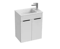 JIKA CUBE Skříňka s 2 dveřmi včetně umyvadla 50 x 34 cm 453641 Bílá