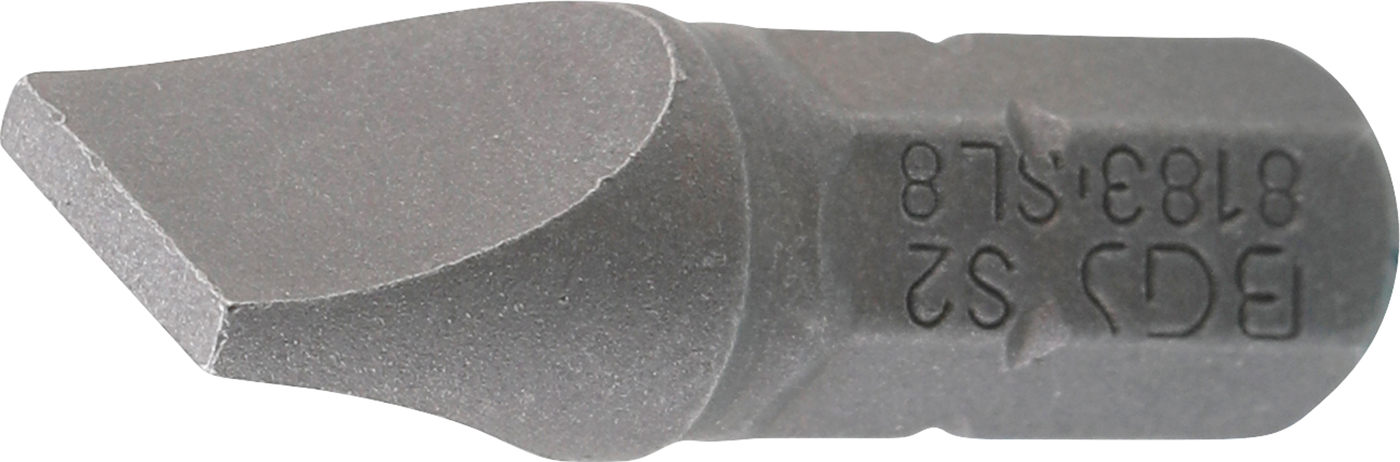 Bgs bit, pohon vnější šestihran 6,3 mm (1/4"), plochý 8 mm