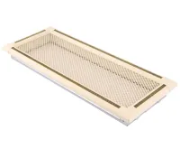 HS Flamingo Krbová mřížka 16x45 cm, EXCLUSIVE slonová kost / mosazná patina