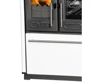 PLAMEN Sporák na tuhá paliva 850 GLAS - P bílý (4)