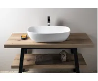 GSI NUBES keramické umyvadlo na desku 60x38cm, bílá ExtraGlaze (4)