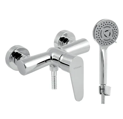 NOVASERVIS Sprchová nástěnná baterie Titania Fresh FLOW, 150 mm, chrom - 96061,0E