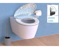 Schütte WC sedátko MOSAIK BLAU-ORANGE | Duroplast, Soft Close (2)