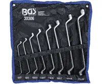 BGS Klíče očkové vyhnuté 6x7 - 20x22 mm, sada 8 dílů (3)