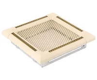 HS Flamingo Krbová mřížka 16x16 cm, EXCLUSIVE slonová kost / mosazná patina