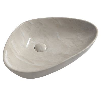 SAPHO DALMA keramické umyvadlo na desku, 58,5x39 cm, marfil