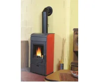 PLAMEN Litinová krbová kamna VESTA - červená (8)