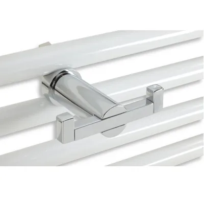 NOVASERVIS Dvojháček na otopný žebřík Metalia 2 chrom - 6256/1,0