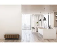 Elsymco NOEMI nástěnné otopné těleso 130 cm, dřevo s dubovými lamelami (5)