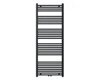 NOVASERVIS Otopné těleso černé - rovné, středové připojení - 600/1600/RS,5