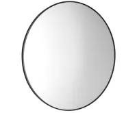 SAPHO AROWANA kulaté zrcadlo v rámu ø 100cm, černá mat