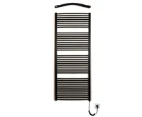 Koupelnový radiátor elektrický Thermal KDO-E 750/1840 - 1000W, pravý - černý mat