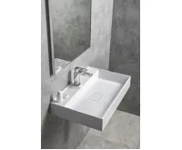 SAPHO GODIVA umyvadlo, litý mramor, 68x44cm, bílá (6)