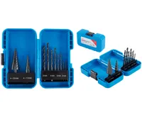 BGS Vrtáky spirálové a kónické , HSS, O 4 - 12 / 4 - 20 mm, 2 - 5 mm, 10dílná BGS Vrtáky spirálové a kónické , HSS, O 4 - 12 / 4 - 20 mm, 2 - 5 mm, 10dílná