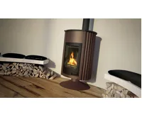 HS Flamingo Krbová kamna MASTERFLAMME ® Grande II, hnědá - sametová (25)