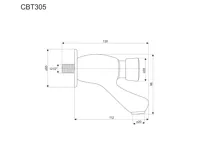 EASY Ventil tlačný umyvadlový samouzavírací nástěnný 1/2" (1)