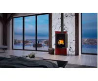 HS Flamingo Krbová kamna FLAMINGO DELUXE ® PULAU, červená (24)