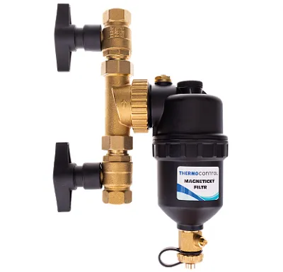 Magnetický filtr kotlový 1", černý