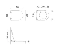GSI TONO WC sedátko, Quick Release, bílá/chrom (2)