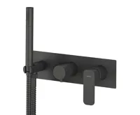 SAPHO SPY podomítková sprchová/vanová baterie s ruční sprchou, 2 výstupy, černá mat SAPHO SPY podomítková sprchová/vanová baterie s ruční sprchou, 2 výstupy, černá mat