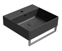 GSI KUBE X keramické umyvadlo 50x47cm, černá mat (4)