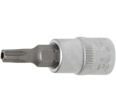 BGS Hlavice zástrčná 1/4" TS-Profil TS 25 s vrtáním