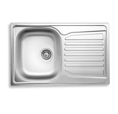 NOVASERVIS Dřez 49x78 s odkapem a přepadem nerez - DR49/78