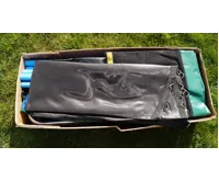 GoodJump 4UPVC zelená trampolína 366 cm s ochrannou sítí + žebřík + krycí plachta (14)