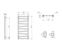 SAPHO ZIG otopné těleso 500x1334mm, antracit (7)