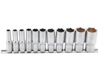 BGS Hlavice nástrčné šestihranné prodloužené, 10 mm (3/8"), palcové velikosti, 11dílná sada BGS Hlavice nástrčné šestihranné prodloužené, 10 mm (3/8"), palcové velikosti, 11dílná sada