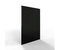 Sklo pod kamna - FLAMINGO Obdelník 700x1000 mm, černé, fazeta / 6 mm (1)