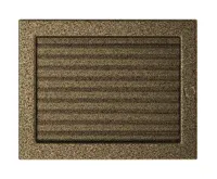 HS Flamingo Krbová mřížka 22x30 BASIC staré zlato s žaluzií HS Flamingo Krbová mřížka 22x30 BASIC staré zlato s žaluzií