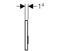 Geberit ovládací tlačítko SIGMA 50 - bílé (2)
