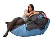 Sedací pytel 189x140 duo dark gray - cyan Sedací pytel 189x140 duo dark gray - cyan