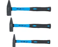 BGS Sada zámečnických kladiv, sklolaminátová násada, DIN 1041, 300 / 500 / 800 g, 3dílná (5)