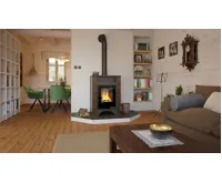 HS Flamingo Kachlová kamna AQUAFLAM VARIO ® PERU 11/5kW, kachle hnědá, elektronická regulace (6)