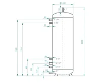 Akumulační nádrž V2 -  500l - včetně izolace (1)