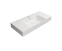 GSI KUBE X keramické umyvadlo 100x47cm, s odkládacími plochami, bílá mat GSI KUBE X keramické umyvadlo 100x47cm, s odkládacími plochami, bílá mat