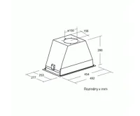 CATA Odsavač par GT PLUS 45 Bílá 450mm (1)