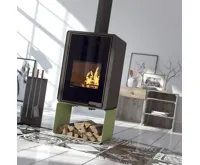 HS Flamingo Krbová kamna FLAMINGO DELUXE ® PENTAI, olivová (23)