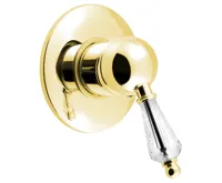 SAPHO KIRKÉ CRYSTAL podomítková sprchová baterie, 1 výstup, páčka krystal, zlato SAPHO KIRKÉ CRYSTAL podomítková sprchová baterie, 1 výstup, páčka krystal, zlato