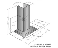 CATA Odsavač par EMPIRE VIP KD 510060 + DÁLKOVÉ OVLÁDÁNÍ (2)