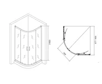 GELCO AKCE čtvrtkruhová sprchová zástěna 900x900x1900mm, čiré sklo (12)
